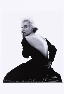 Lot 686 - Bert Stern: Marilyn Monroe in black Dior dress, from The Last Sitting for Vogue, 1962