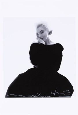 Lot 687 - Bert Stern: Marilyn Monroe in black Dior dress, from The Last Sitting for Vogue, 1962