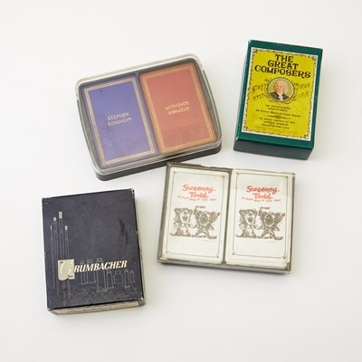 Lot 356 - A group of Stephen Sondheim-related card decks