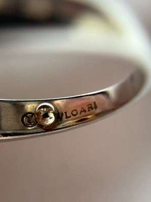Lot 139 - Bulgari Platinum, Gold, Ruby and Diamond Ring
