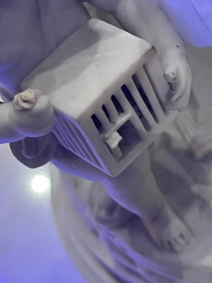 Lot 452 - Niderviller Biscuit Porcelain Altar Group