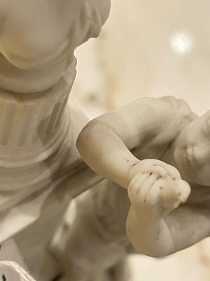 Lot 452 - Niderviller Biscuit Porcelain Altar Group