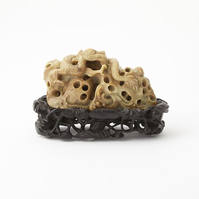 Lot 429 - A Chinese Jade Brush Rest