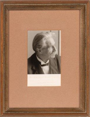 Lot 112 - Albert Schweitzer signed photograph, with an inscribed book by him