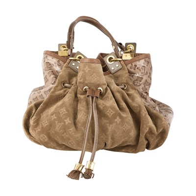 Lot 1196 - Louis Vuitton Monogram Suede 'Irene Coco' Bag