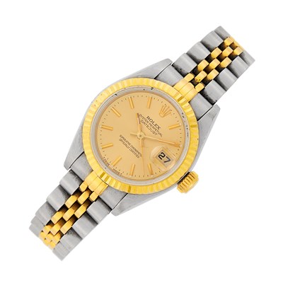 Lot 31 - Rolex Stainless Steel and Gold 'Datejust' Wristwatch, Ref. 69173
