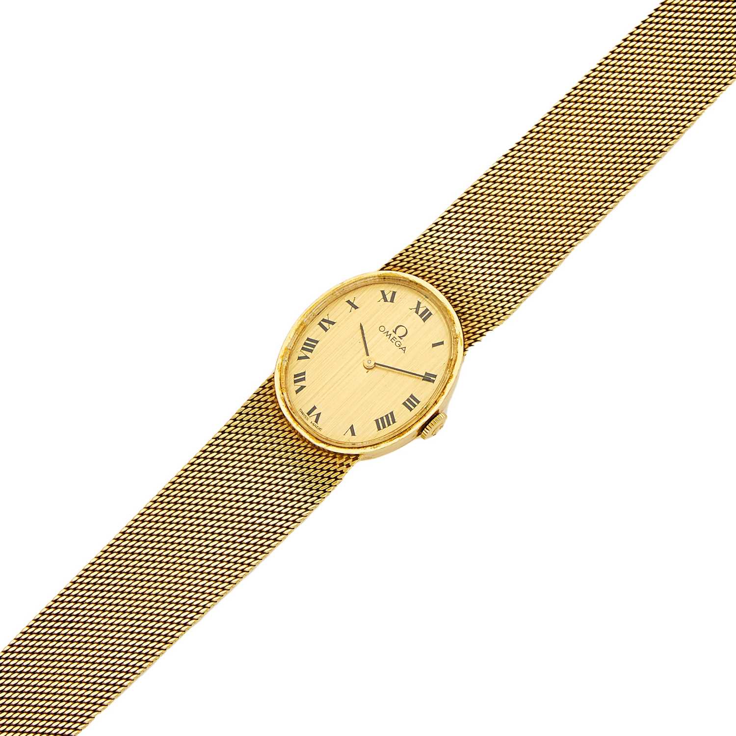 Lot 1066 - Omega Gold Wristwatch