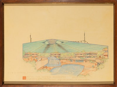 Lot 619 - Two drawings by William Wesley Peters of Taliesin Associated Architects