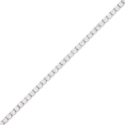 Lot 23 - White Gold and Diamond Bracelet