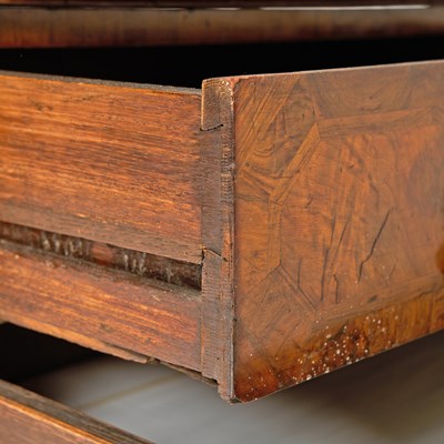 Lot 125 - Queen Anne Inlaid Walnut Chest of Drawers