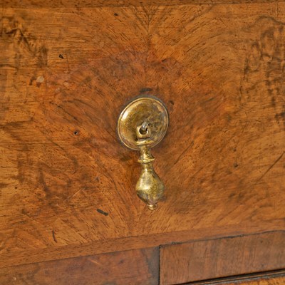 Lot 125 - Queen Anne Inlaid Walnut Chest of Drawers