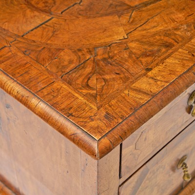 Lot 125 - Queen Anne Inlaid Walnut Chest of Drawers