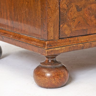 Lot 125 - Queen Anne Inlaid Walnut Chest of Drawers