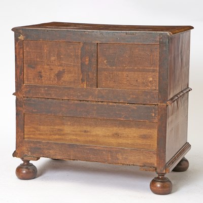 Lot 125 - Queen Anne Inlaid Walnut Chest of Drawers