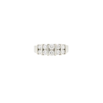 Lot 1125 - White Gold and Diamond Ring