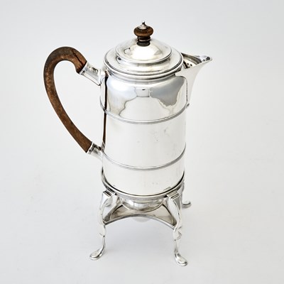 Lot 71 - Assembled George III Sterling Silver Coffee Pot on Stand