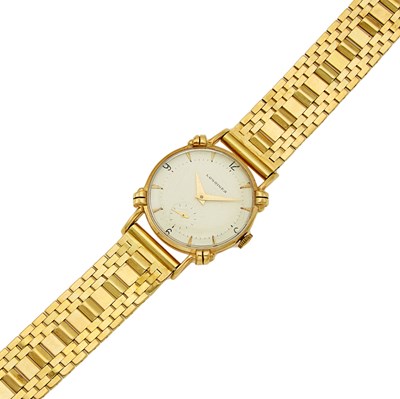 Lot 1218 - Longines Gold Wristwatch