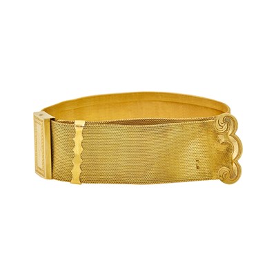 Lot 1210 - Gold Slide Bracelet