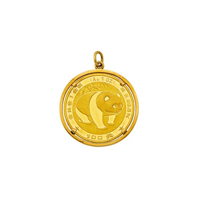 Lot 1221 - Gold and Gold Coin Pendant