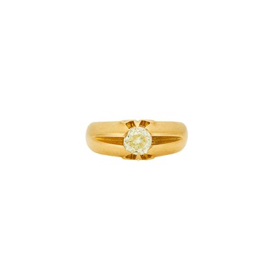 Lot 1213 - Rose Gold and Diamond Ring