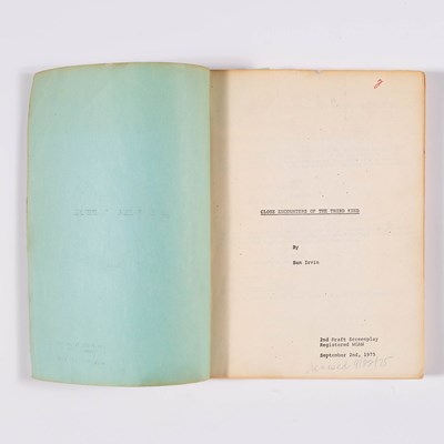 Lot 698 - A rare early screenplay for Close Encounters of the Third Kind