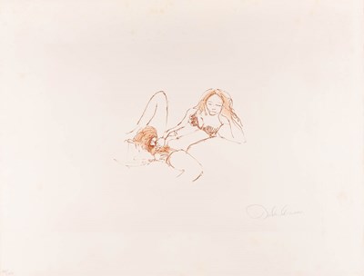 Lot 541 - An erotic signed John Lennon print from Bag One