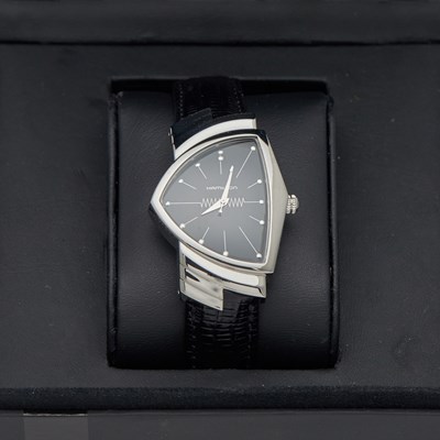 Lot 555 - A Men's Hamilton Ventura Quartz Watch presented to Bryan Batt by Matthew Weiner.