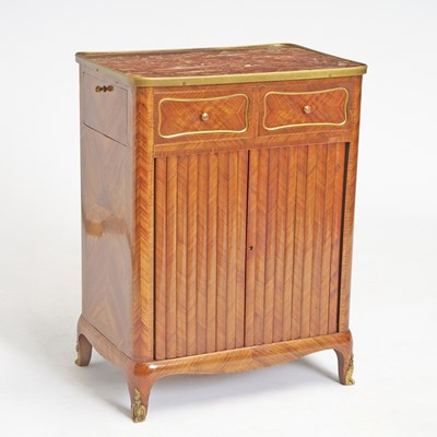 Lot 154 - Louis XV Feather-Banded Kingwood Side Cabinet