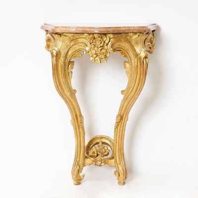 Lot 146 - Louis XV Style Giltwood Console