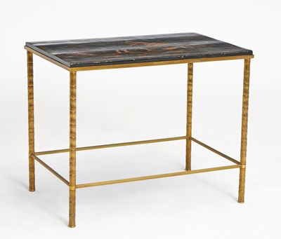 Lot 334 - Maison Jansen Style Gilt Metal and Chinoiserie Decorated Occasional Table