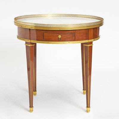 Lot 310 - Louis XVI Gilt-Metal Mounted Mahogany Bouillotte Table