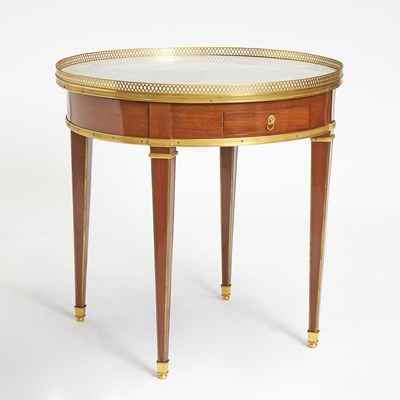 Lot 310 - Louis XVI Gilt-Metal Mounted Mahogany Bouillotte Table