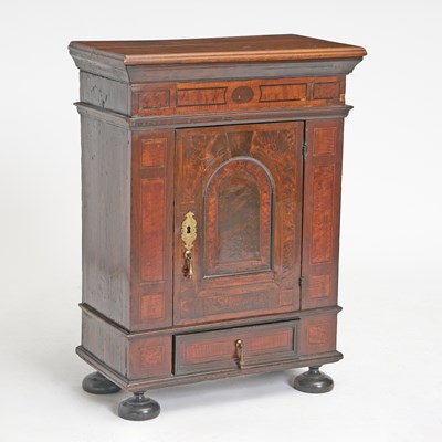 Lot 126 - Baroque Style Inlaid Walnut Cabinet