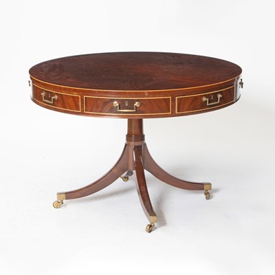 Lot 290 - George III Style Mahogany Library Drum Table