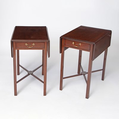 Lot 293 - Pair of George III Style Mahogany Pembroke Tables