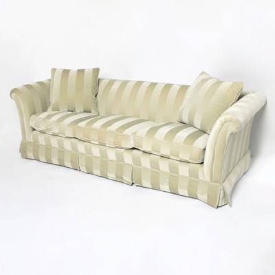 Lot 335 - Striped Upholstered Sofa