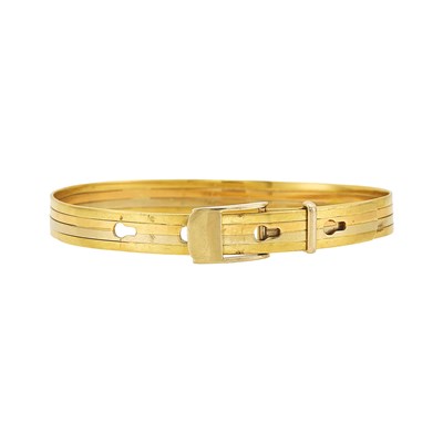 Lot 1031 - Tricolored Gold Bangle Bracelet