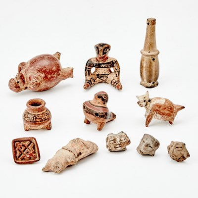 Lot 530 - Group of Costa Rican Pottery Small Articles