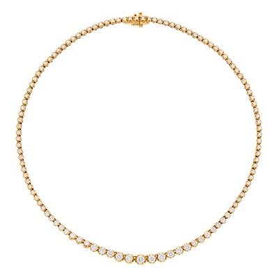 Lot 164 - Gold and Diamond Necklace