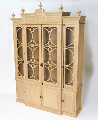 Lot 301 - Limed Oak Breakfront Cabinet