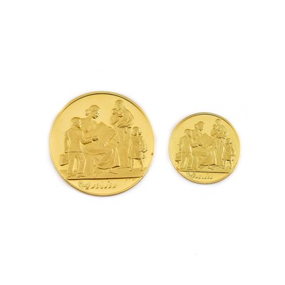 Lot 31 - Iran Gold Medals of The Empress Farah Diba