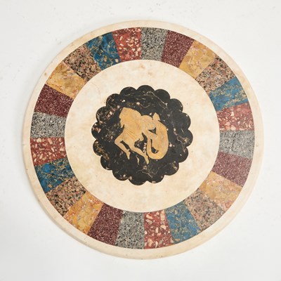 Lot 672 - Continental Specimen Marble Circular Table Top