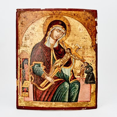 Lot 507 - Greek Icon of the Mother of God