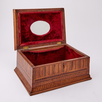 Lot 183 - A Group of Three Vintage Inlaid Wood Boxes