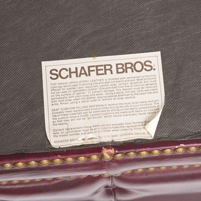 Lot 210 - Pair of Faux Leather Chesterfield Sofas