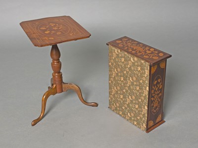 Lot 193 - Continental Floral Marquetry Diminutive Chest of Drawers