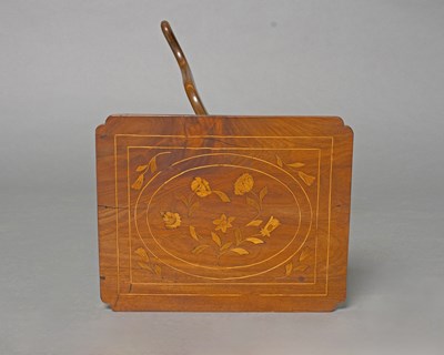 Lot 193 - Continental Floral Marquetry Diminutive Chest of Drawers