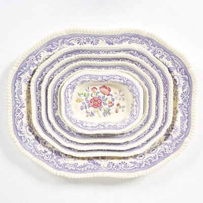 Lot 454 - Six Copeland Spode "Mayflower" Pattern Graduated Platters