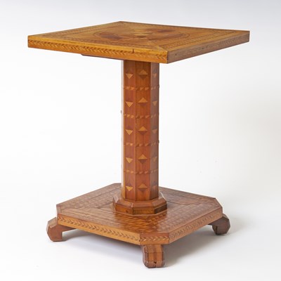 Lot 262 - Continental Parquetry Inlaid Center Table