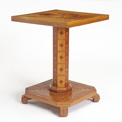 Lot 262 - Continental Parquetry Inlaid Center Table